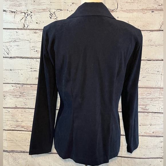 HELENE BLAKE Vintage Blazer Navy w Silver Buttons-8P - Picture 2 of 3